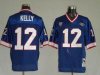wholesale cheap Jim Kelly 12 Buffalo Bills Blue NFL Throwback Jerseys
