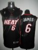 wholesale cheap LeBron James 6 Miami Heat Black NBA Jerseys Dwyane Wade 3