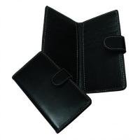 business card holder name pvc pu leather